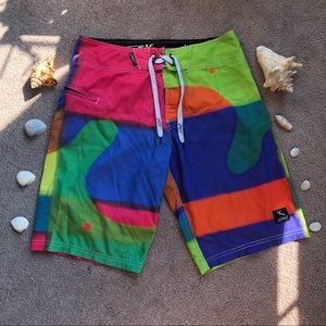 Lost Resinworks Collection Colorful Swim Trunks
